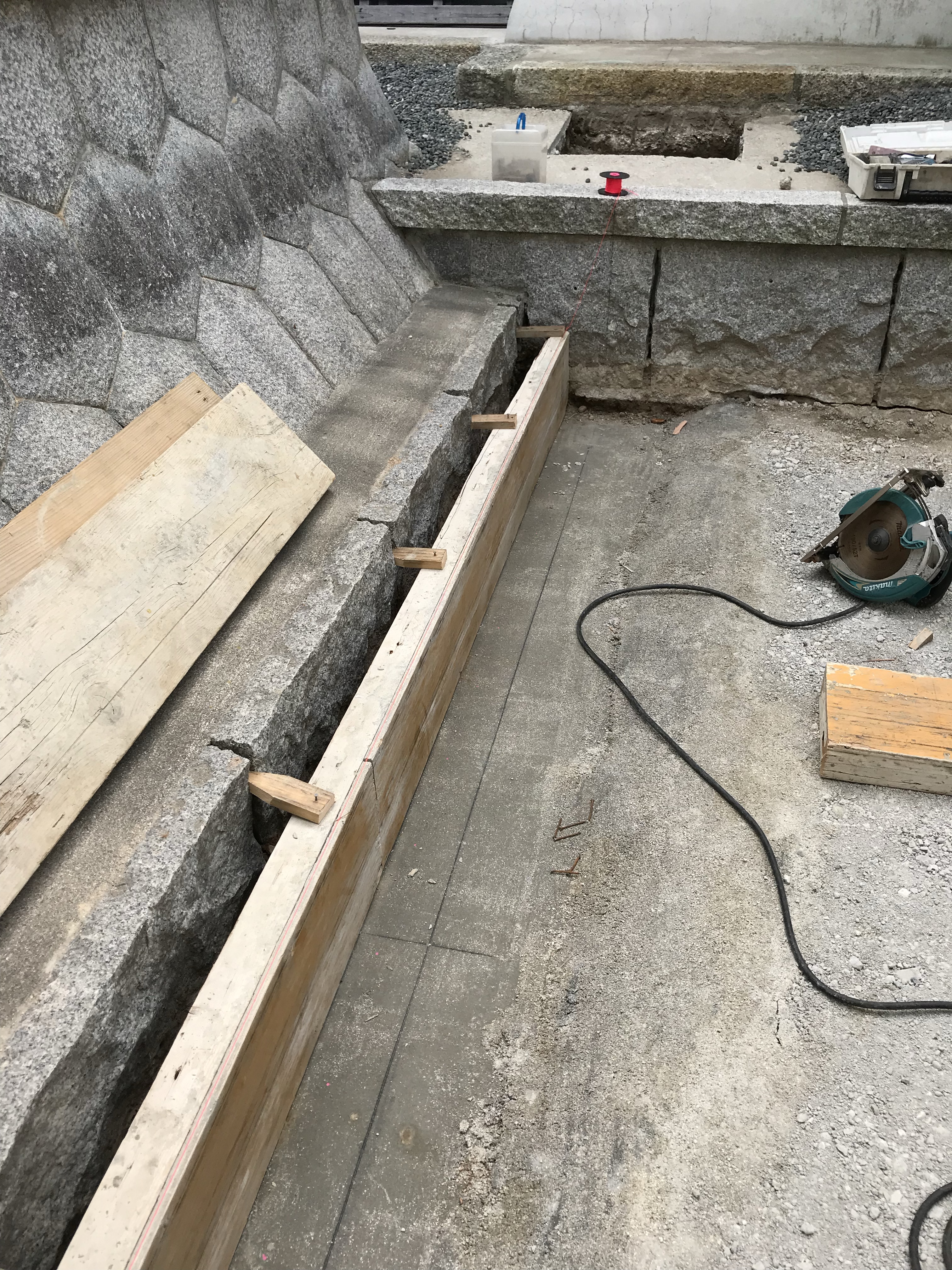 神社の増築工事